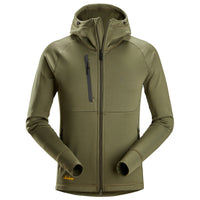 Snickers 8026 FlexiWork, Polartec® Powerstretch Full-Zip Hoodie - Khaki Green