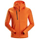 Snickers 8026 FlexiWork, Polartec® Powerstretch Full-Zip Hoodie - Warm Orange