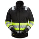 Snickers 8034 Hi-Vis Class 1, Full Zip Jacket - Black/Hi-Vis Yellow