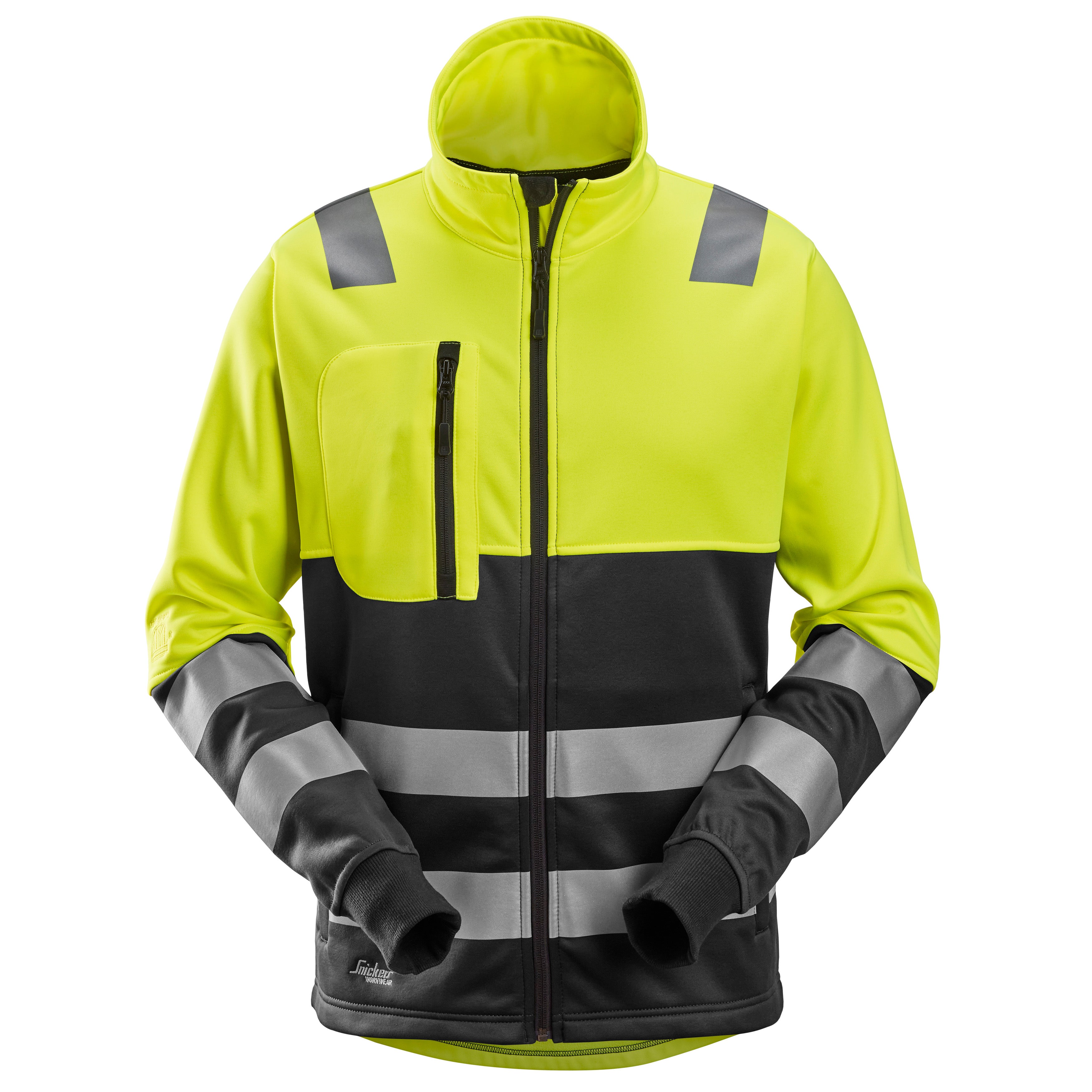 Snickers 8035 Hi-Vis Class 2, FZ Jacket - Hi-Vis Yellow/Black | Start ...