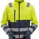 Snickers 8035 Hi-Vis Class 2, FZ Jacket - Hi-Vis Yellow/Navy