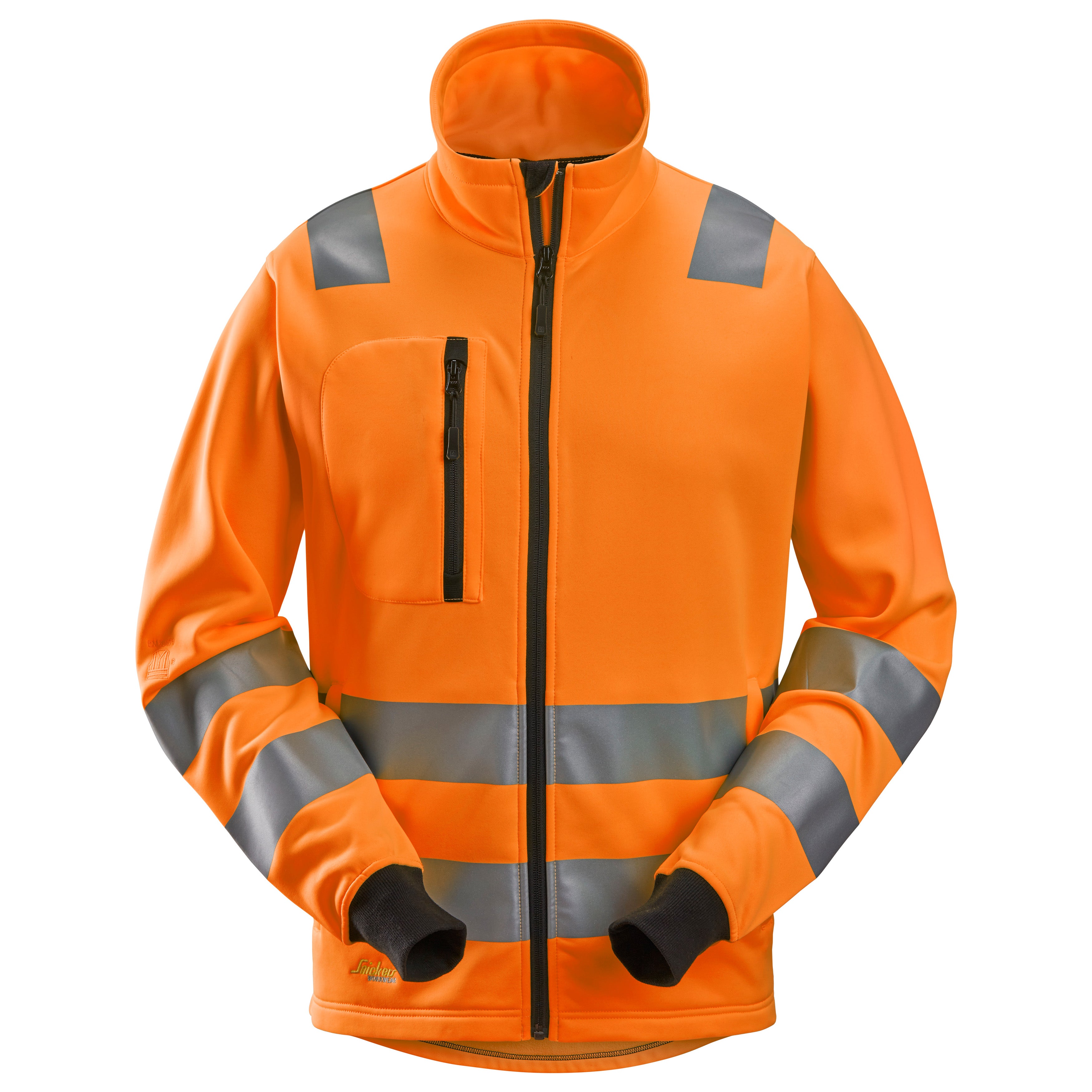 Snickers 8036 Hi-Vis Class 2/3, Full Zip Jacket - Hi-Vis Orange