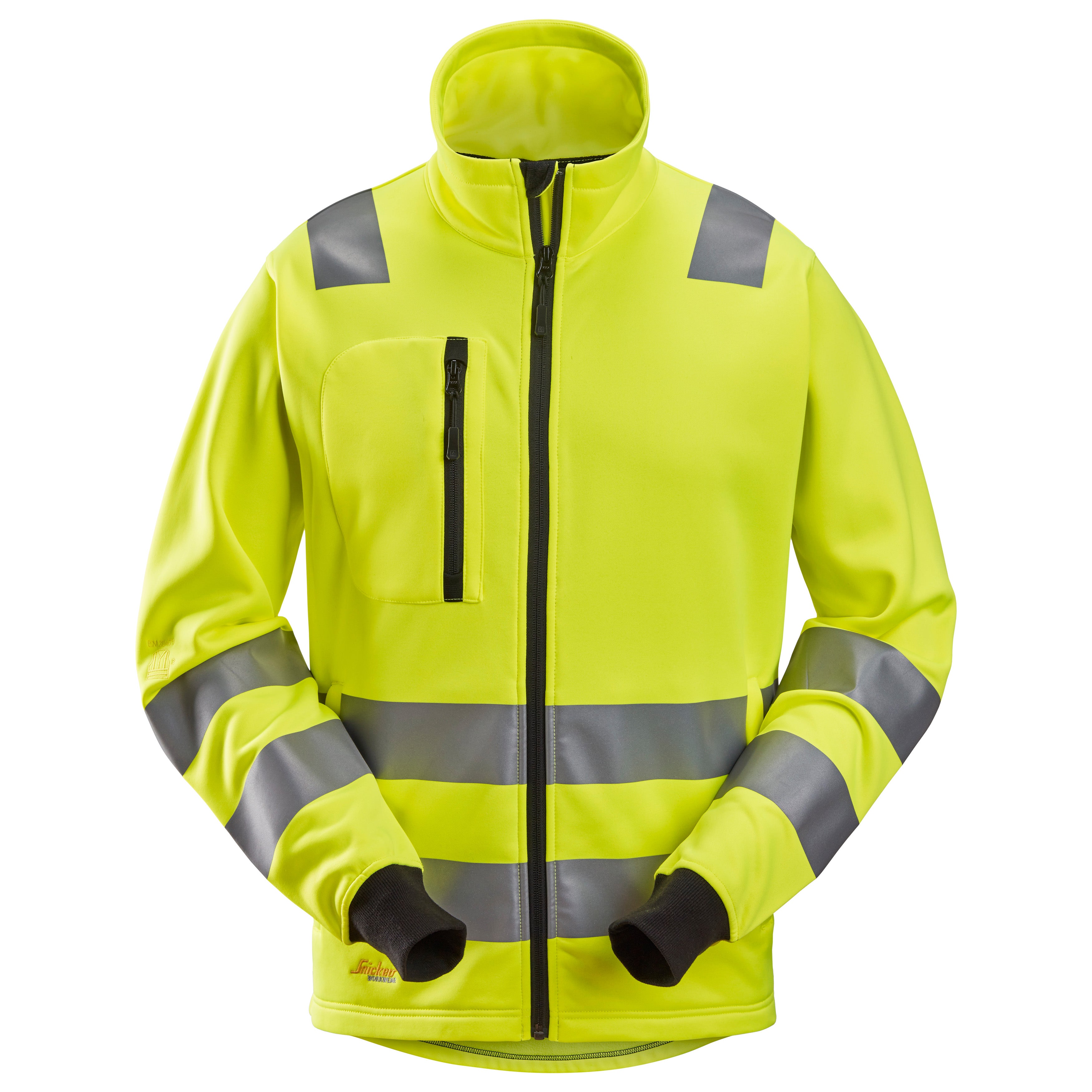 Snickers 8036 Hi-Vis Class 2/3, Full Zip Jacket - Hi-Vis Yellow/Navy ...