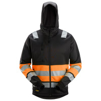 Snickers 8038 Hi-Vis Class 1, Full Zip Hoodie