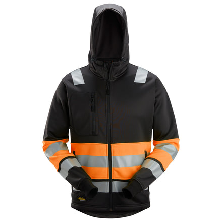 Snickers 8038 Hi-Vis Class 1, Full Zip Hoodie