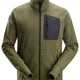 Snickers 8042 FlexiWork, Fleece Jacket - Khaki Green/Black