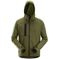 Snickers 8058 AllroundWork, Full Zip Fleece Hoodie - Khaki Green