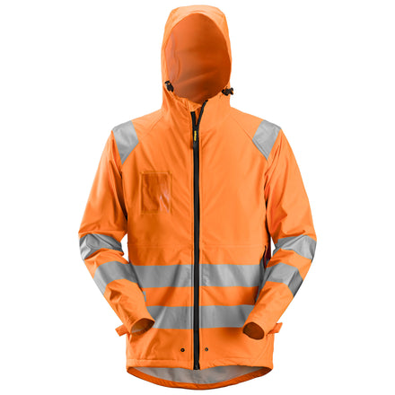 Snickers 8233 Hi-Vis Class 3, PU Rain Jacket