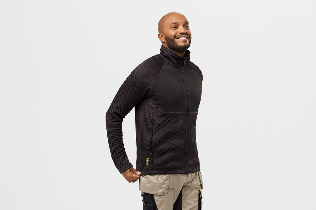 Snickers 8404 FlexiWork, Midlayer Jacket - Black/Black