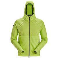 Snickers 8405 FlexiWork, Full-Zip Midlayer Hoodie - Lime/Lime