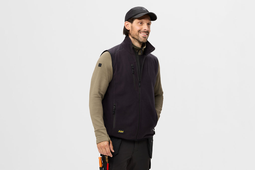 Snickers 8424 Polartec® Shed Less Fleece Vest - Navy
