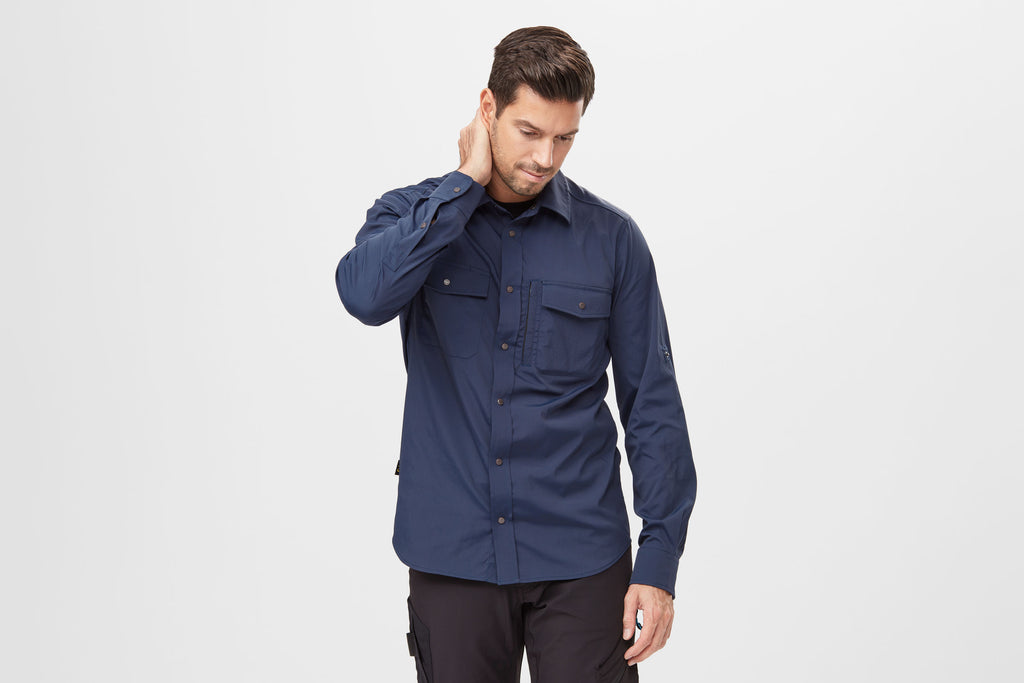 Snickers 8520 LiteWork, Wicking Short Sleeve Shirt - Khaki