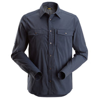 Snickers 8521 LiteWork, Wicking Long Sleeve Shirt - Navy
