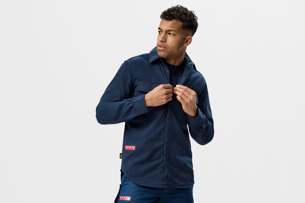 Snickers 8561 ProtecWork, Long Sleeve Shirt - Navy