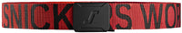 Snickers 9004 Logo Belt - Chili Red/Black