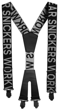Snickers 9064 Logo Braces - Black/Steel Grey