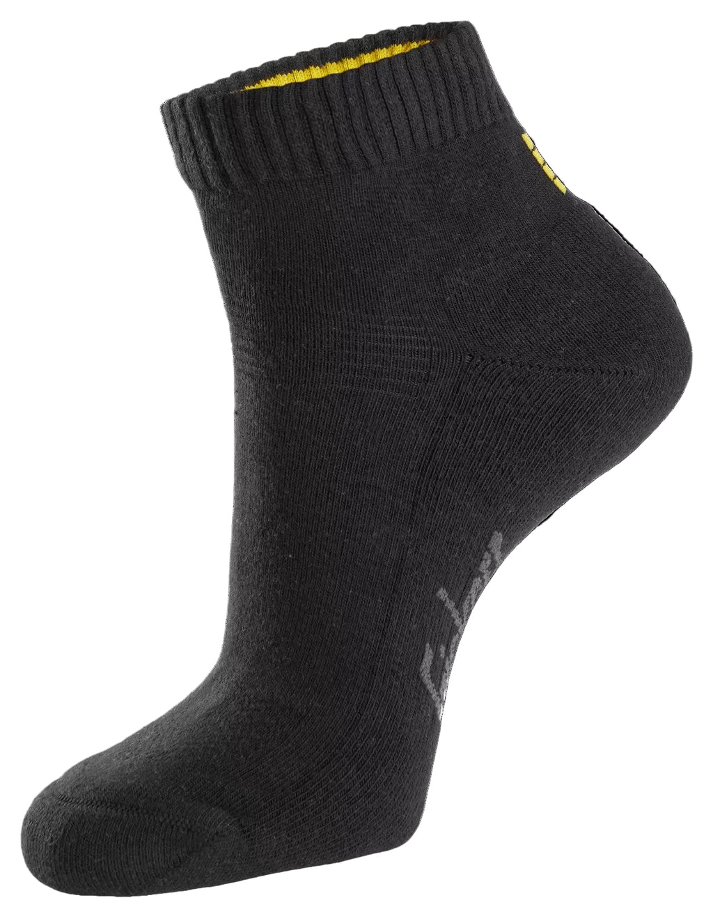 Snickers 9221 Cotton Low Socks, 3-Pack - Black