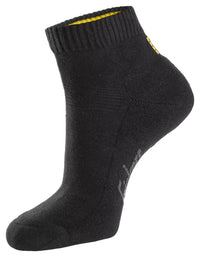 Snickers 9221 Cotton Low Socks, 3-Pack - Black