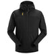 Snickers 9420 Body Mapping Thermal Fleece Full-Zip Hoodie - Black/Black