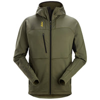 Snickers 9420 Body Mapping Thermal Fleece Full-Zip Hoodie - Khaki Green/Black
