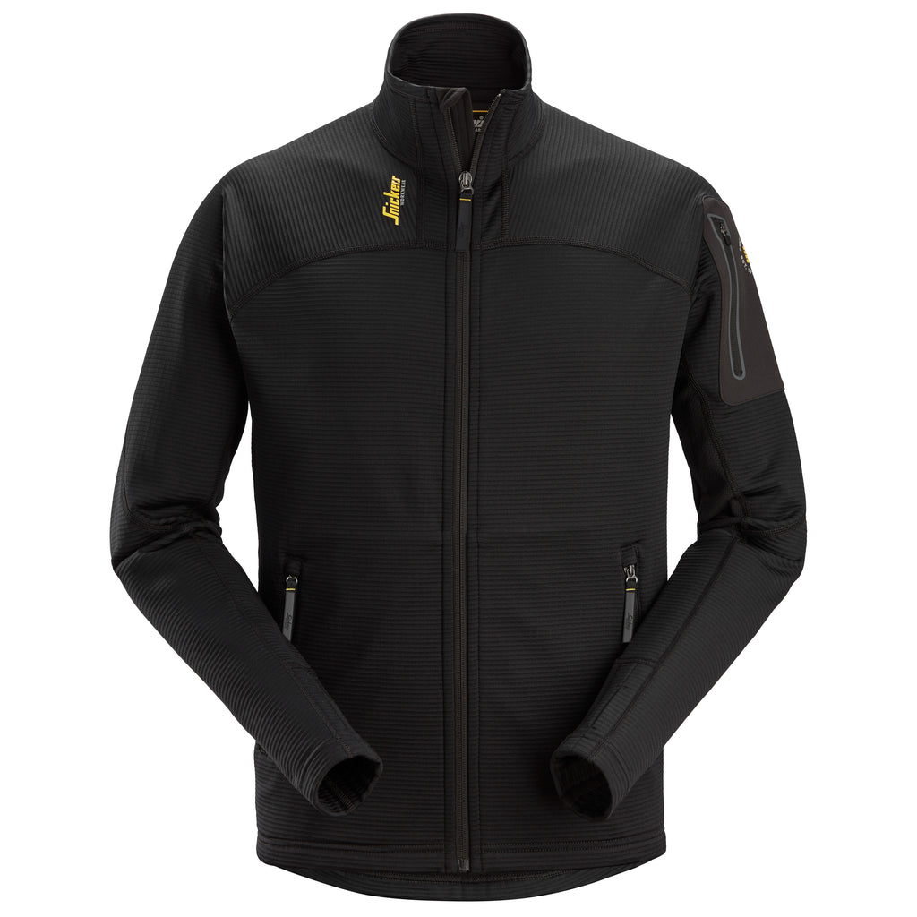 Snickers 9438 Body Mapping Micro Fleece Jacket - Black