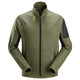 Snickers 9438 Body Mapping Micro Fleece Jacket - Khaki Green/Black