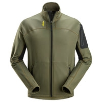 Snickers 9438 Body Mapping Micro Fleece Jacket - Khaki Green/Black