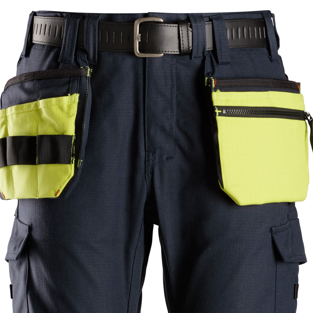 Snickers 9787 ProtecWork, Multi Function Holster Pockets - Hi-Vis Yellow/Navy