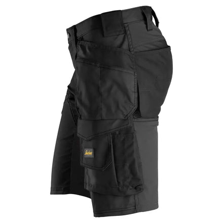 Snickers Allroundwork 6141 Stretch Slim Fit Shorts With Holster Pockets Black / Black