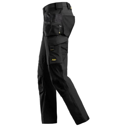 Snickers Allroundwork 6271 Full Stretch Trousers With Holster Pockets Black / Black