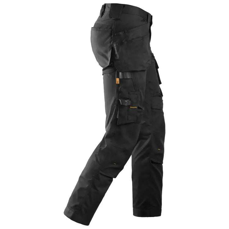 Snickers Allroundwork 6241 Stretch Slim Fit Trousers With Holster Pockets Black / Black