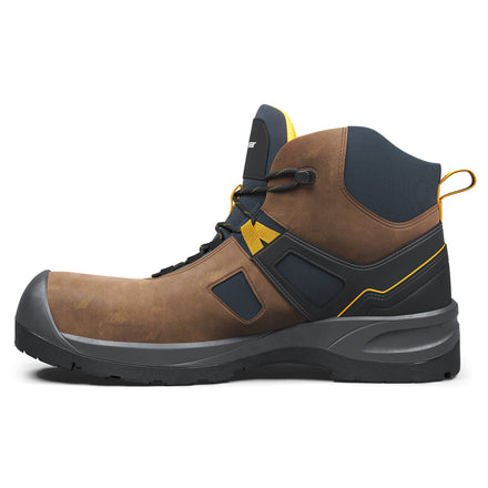 Solid Gear Essence Mid S3L SR FO ESD Safety Boot 73204 | Brown/Yellow by Snickers