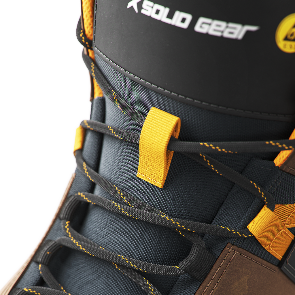 Solid Gear Essence Mid S3L SR FO ESD Safety Boot 73204 | Brown/Yellow by Snickers