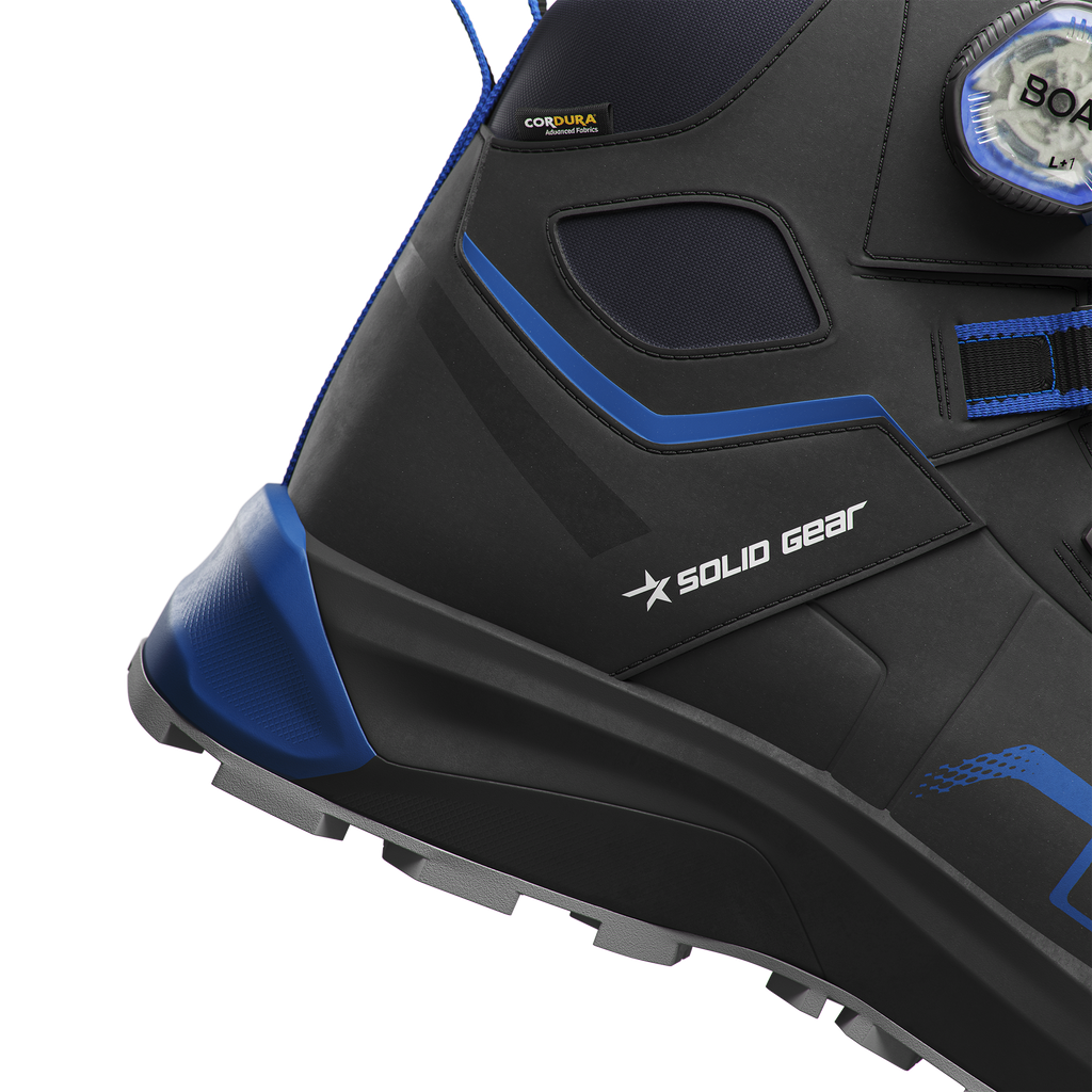 Solid Gear Sonar Mid Blue S3S SR HRO FO ESD Safety Boots SG80208 by Snickers