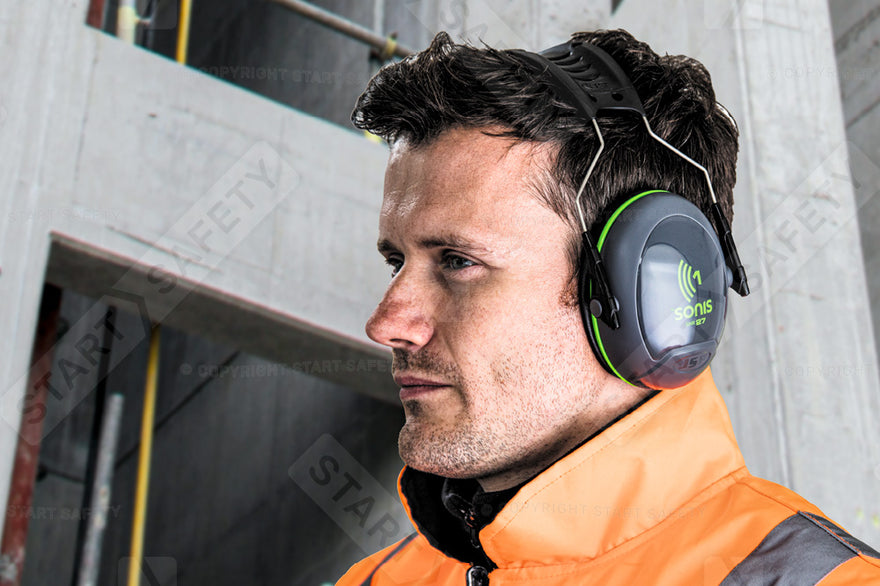 JSP Sonis 1 Ear Defenders In Use