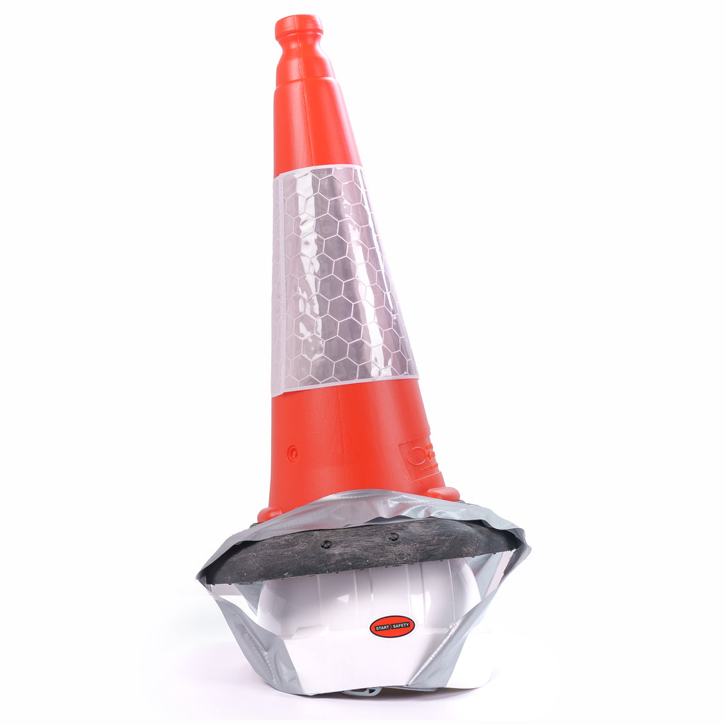 Traffic Hat - The High Visibility Hard Hat for Roadside Use