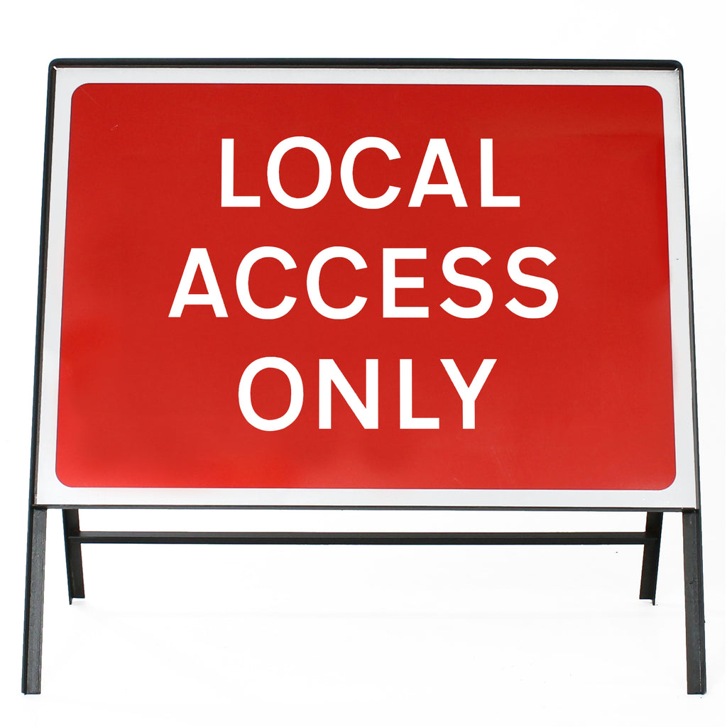 Local Access Only - Zintec Metal Sign Face | 1050x750mm