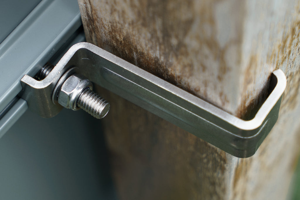 Stainless Steel “Z Clip”  Sign Fixing for Wooden & Concrete Posts - 75mm
