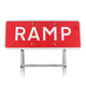 'RAMP' Quick Fit Sign Dia. 7010 1050x450mm 3mm Plastic RA1 (Face Only)