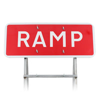 'RAMP' Quick Fit Sign Dia. 7010 1050x450mm 3mm Plastic RA1 (Face Only)