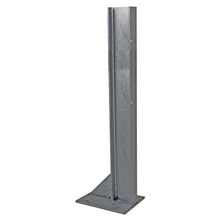 Bolt Down 1100mm Double Run RSJ  Armco Barrier Post Galvanised Steel