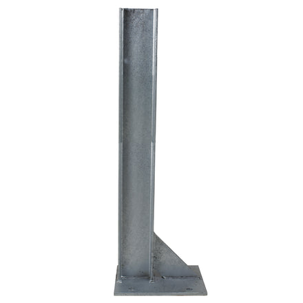 Bolt Down 1100mm Double Run RSJ  Armco Barrier Post Galvanised Steel