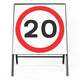 20mph Sign - Zintec Metal Sign Face | 750x750mm