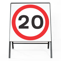 20mph Sign - Zintec Metal Sign Face | 750x750mm