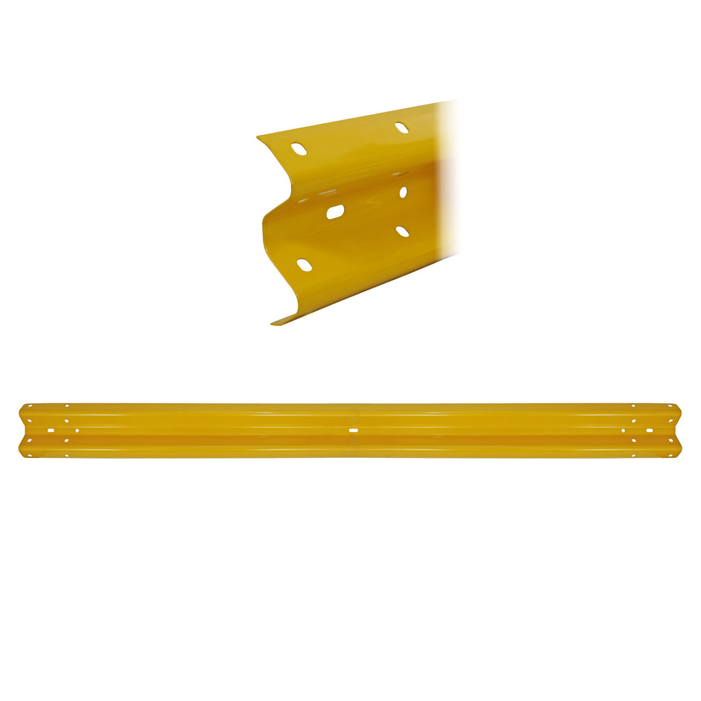 3.2m Yellow Armco Barrier Beam Galvanised Steel