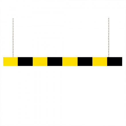 Aluminium Car Park Height Restriction Bar (Yellow & Black / 2000mm)