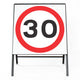 30mph Sign - Zintec Metal Sign Face | 750x750mm