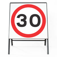 30mph Sign - Zintec Metal Sign Face | 750x750mm