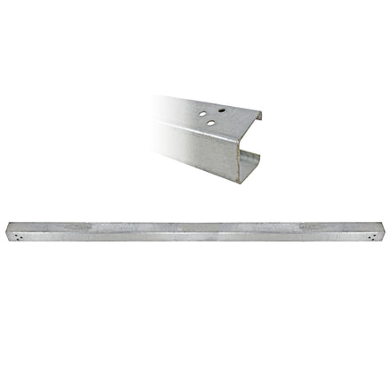 4.8m Open Box Beam Barrier Rail Galvanised Steel