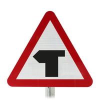 T-Junction Ahead Post Mounted Sign- Diagram 505.1 R2/RA2  (Face Only)